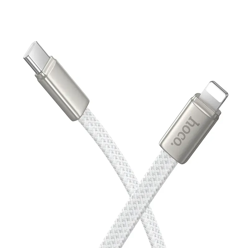 Cavo Dati e Ricarica USB-C - Lightning HOCO X125, 30W, 1m, Bianco - immagine 1