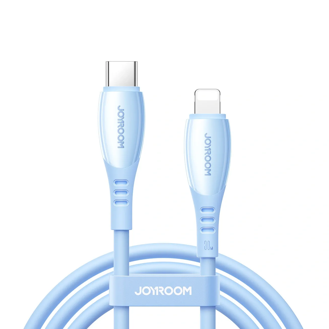 Cavo Dati e Ricarica USB-C - Lightning Joyroom S-A59 Vibrant, 30W, 1.2m, Blu - immagine 1