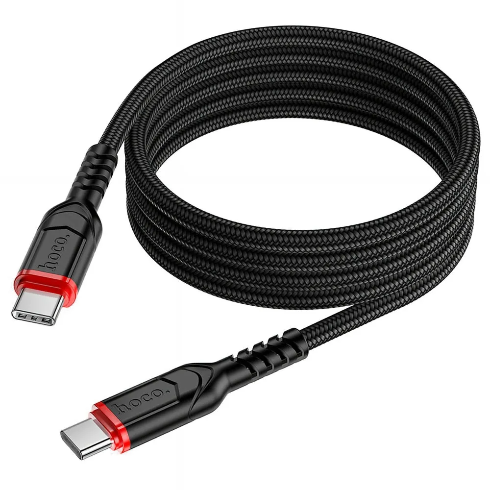 Cavo Dati e Ricarica USB-C - USB-C HOCO X59 Victory, 60W, 1m, Nero - immagine 1