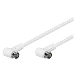 Cavo antenna Sat Connettori 90 85 Db White 1,5m WE67341 - immagine 1