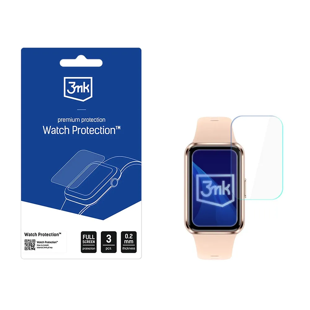 Pellicola Protettiva 3MK Arc per Huawei Band 11, Set 3 pezzi, Plastica - immagine 1