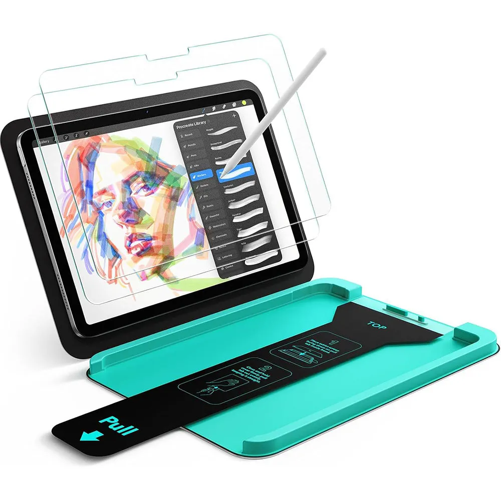 Pellicola Protettiva Schermo ESR Armorite Paper Feel UltraFit per Apple iPad (2025) / (2022), Vetro Temperato, Full Glue, Set 2 pezzi - immagine 1