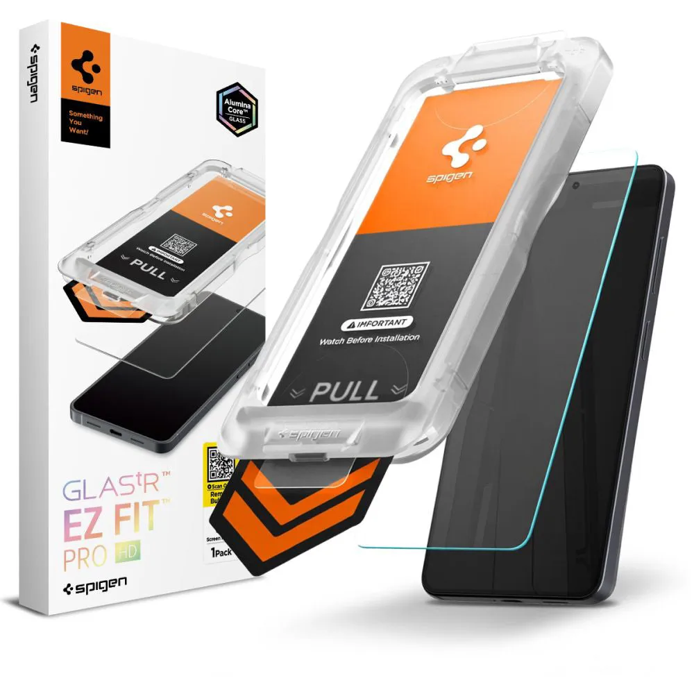 Pellicola protettiva Schermo Spigen GlastR EZ FIT Pro HD per Samsung Galaxy S26 Plus S947, Vetro Temperato, Full Glue AGL11086 - immagine 1