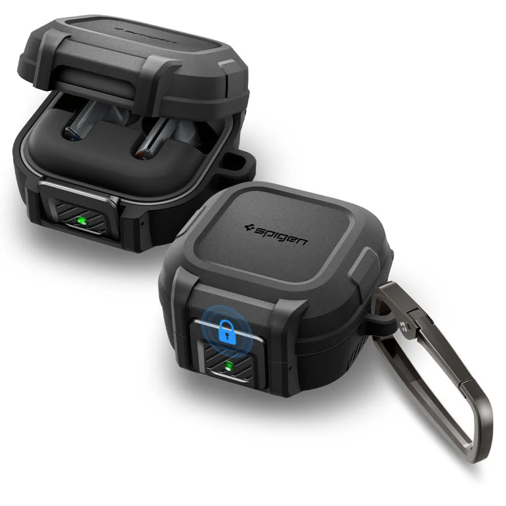 Custodia Spigen Lock Fit per Samsung Galaxy Buds4 / Buds4 Pro, Nera Opaca ACS11202 - immagine 1