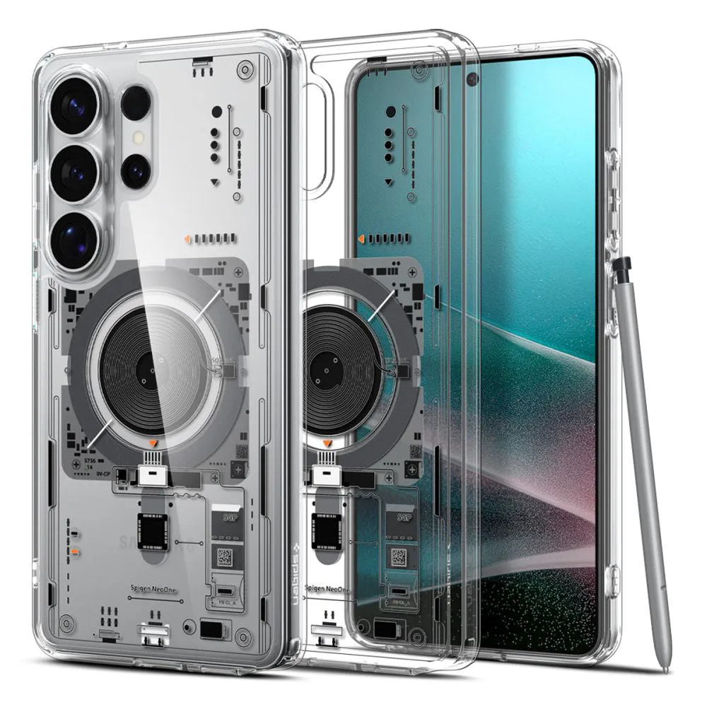 Custodia MagSafe per Samsung Galaxy S26 Ultra S948, Spigen, Ultra Hybrid Neo One, Trasparente ACS11206 - immagine 1