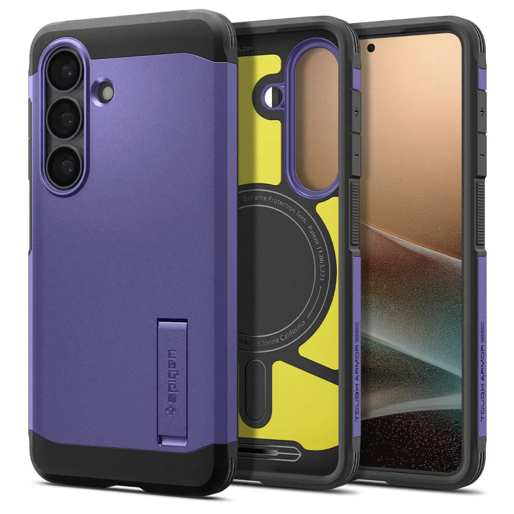 Custodia MagSafe per Samsung Galaxy S26 S942, Spigen, Tough Armor, Viola ACS11221 - immagine 1