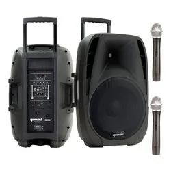 Set karaoke ES TO GO SERIES Es 15Togo (Ricaricabile) Black 200W 1126083 Bluetooth RCA, Aux, TRS, USB, SD Card - immagine 1