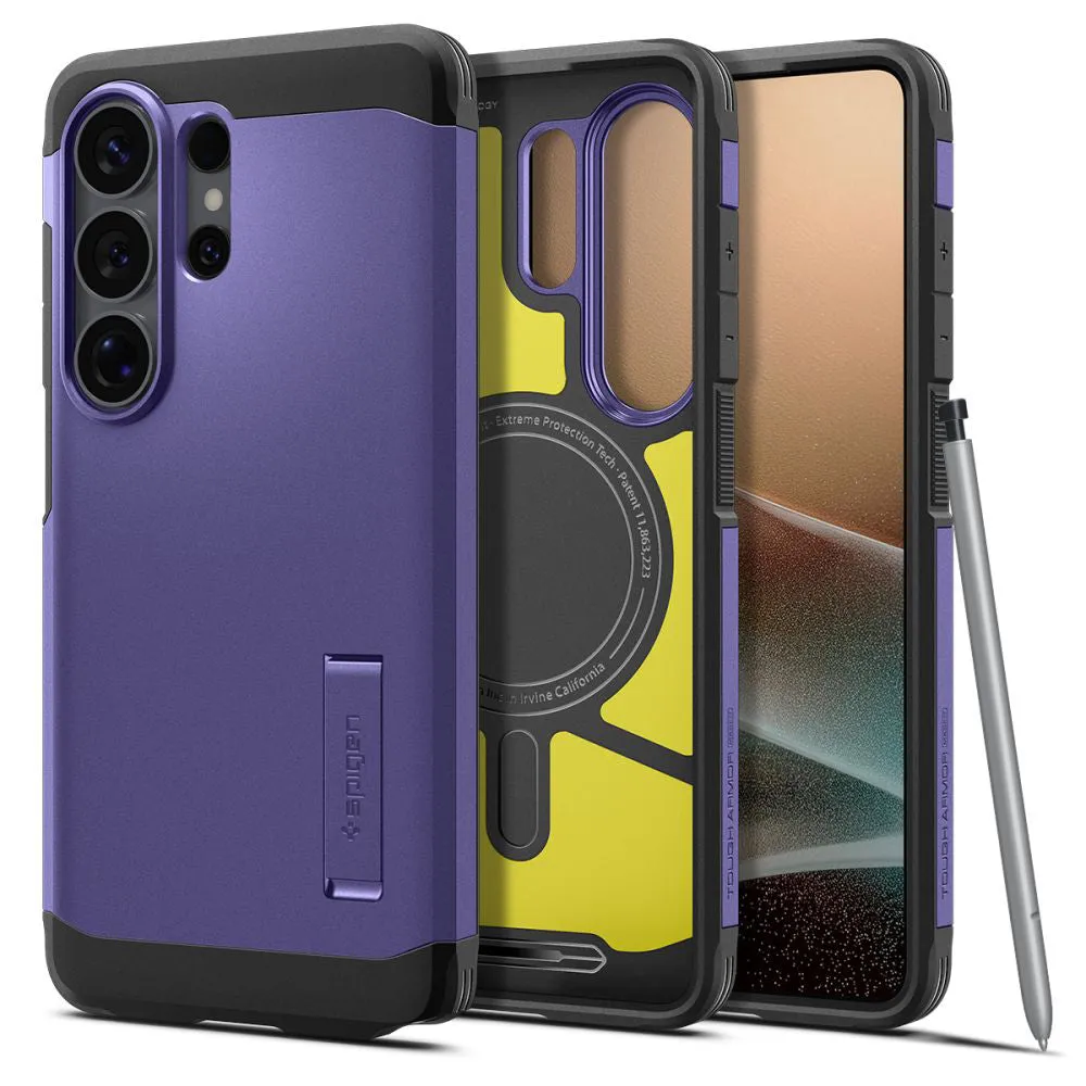Custodia MagSafe per Samsung Galaxy S26 Ultra S948, Spigen, Tough Armor, Viola ACS11209 - immagine 1