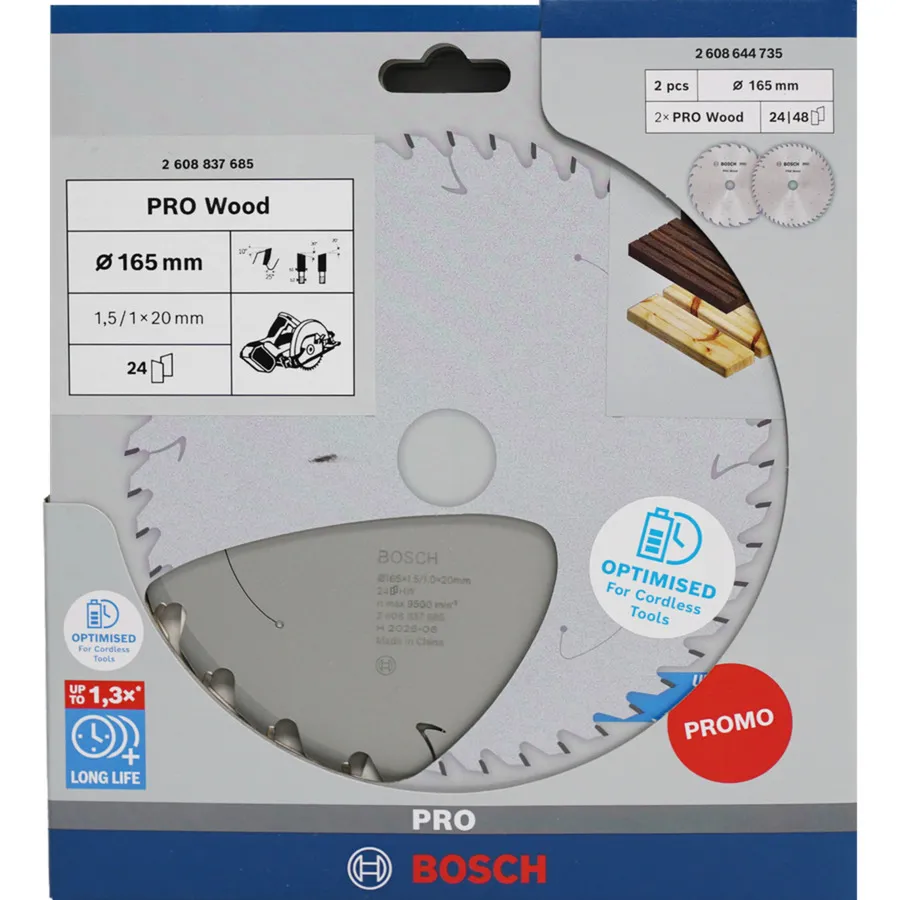PRO Wood Lama per sega circolare cordless 165 mm - immagine 1