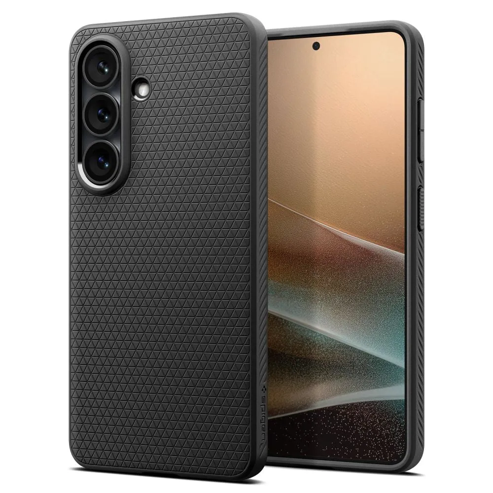 Custodia per Samsung Galaxy S26 S942, Spigen, Liquid Air, Nera Opaca ACS10726 - immagine 1