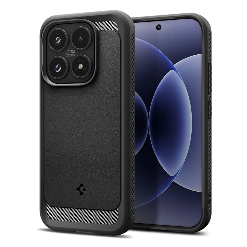 Custodia per Xiaomi 17, Spigen, Rugged Armor, Nero Opaco ACS10458 - immagine 1