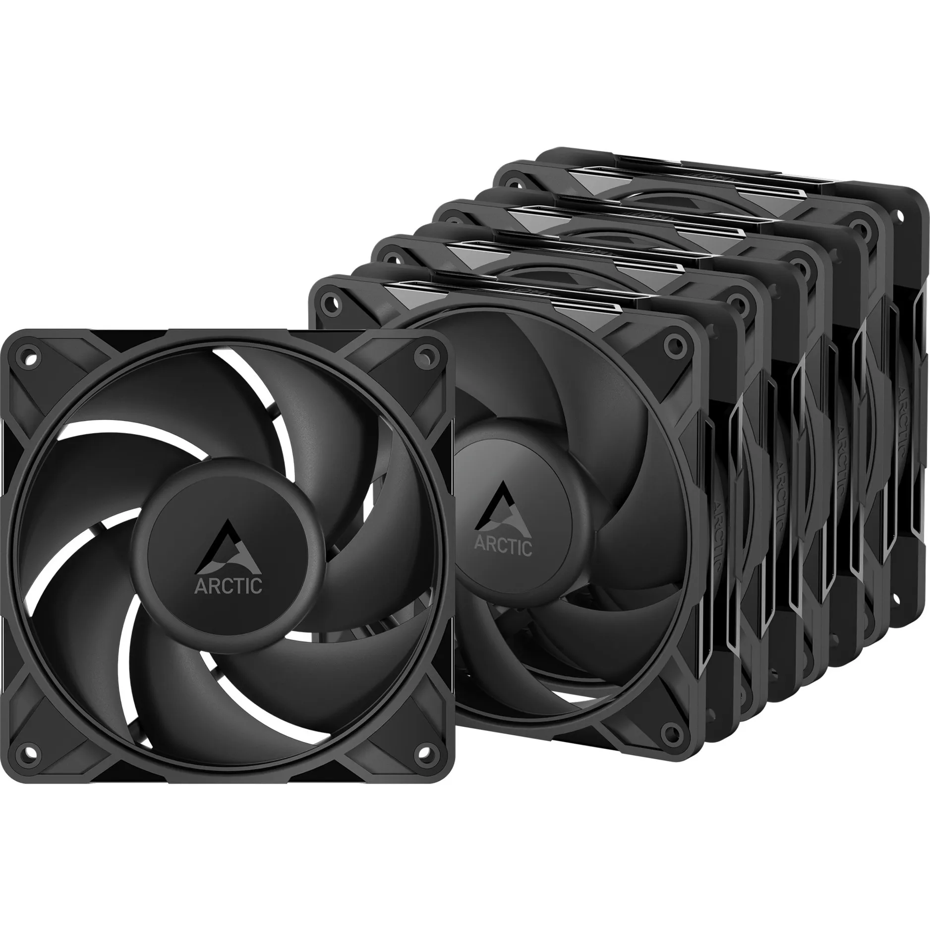 Freezer P12 Pro PST - 5 Pack Case per computer Ventilatore 12 cm Nero 5 pz, Ventola - immagine 1