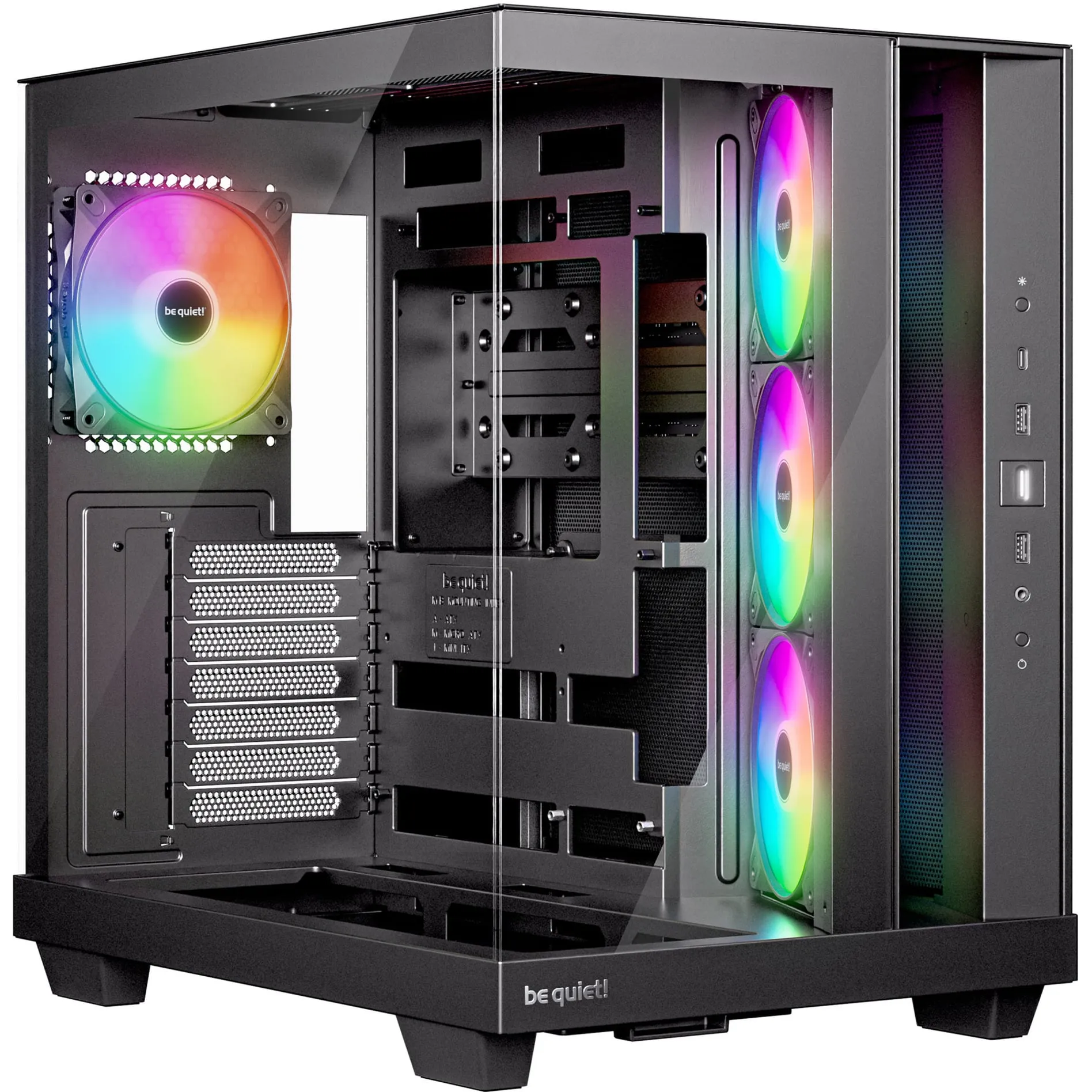 Light Base 500 LX Black Midi Tower Nero, Chassis Tower - immagine 1