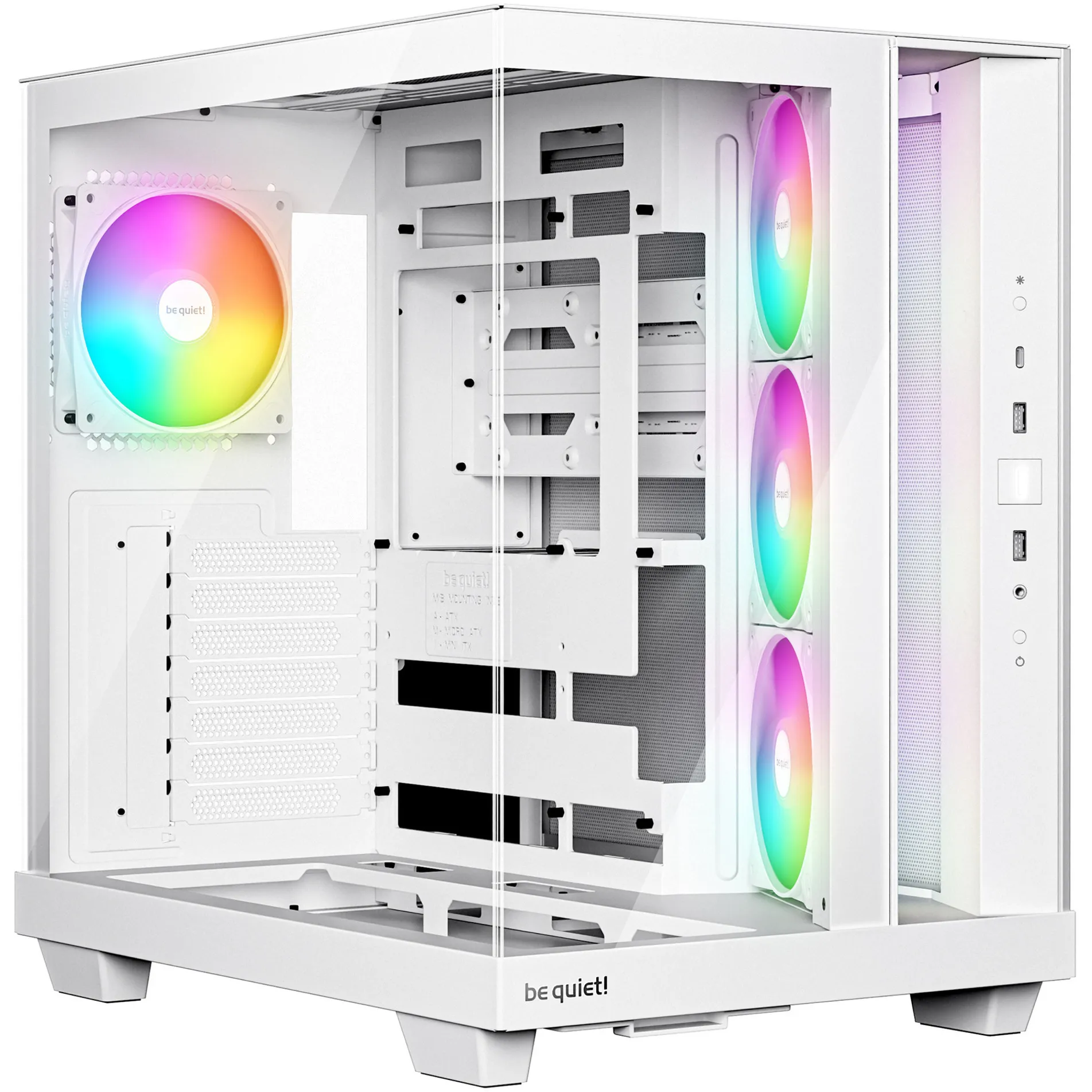 Light Base 500 LX White Midi Tower Bianco, Chassis Tower - immagine 1