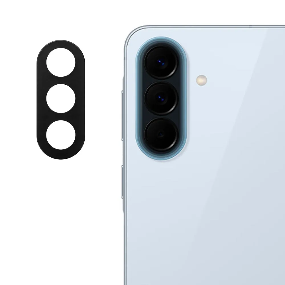 Pellicola protettiva Techsuit per la fotocamera posteriore del Samsung Galaxy A57 5G, Vetro Temperato, Nero - immagine 1