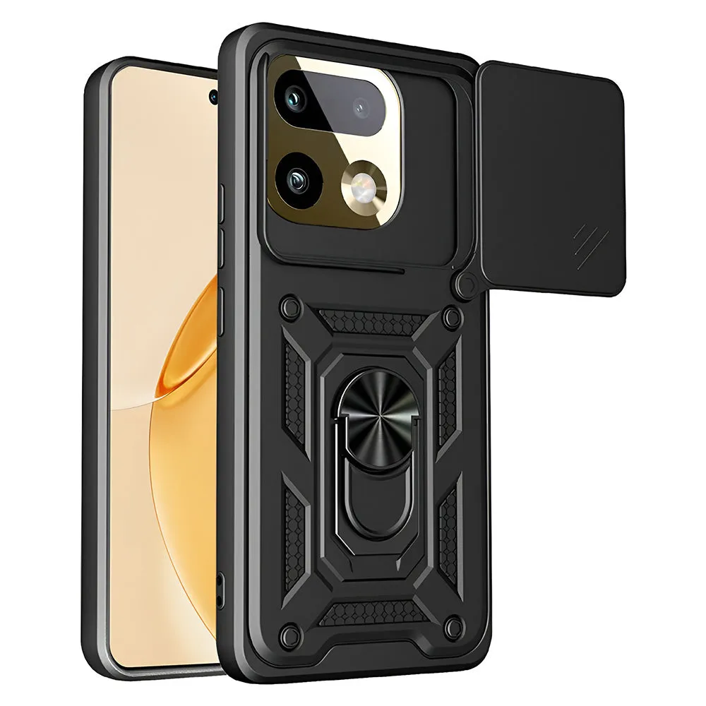 Custodia per Realme 16 Pro+, Techsuit, CamShield, Nera - immagine 1