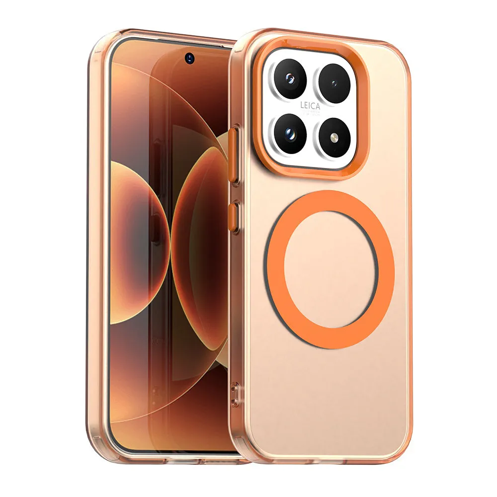 Custodia MagSafe per Xiaomi 17, Techsuit, CandyCase, Arancione - immagine 1