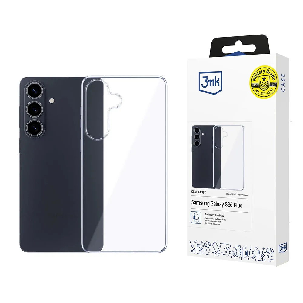 Custodia per Samsung Galaxy S26 Plus S947, 3MK, Clear, Trasparente - immagine 1