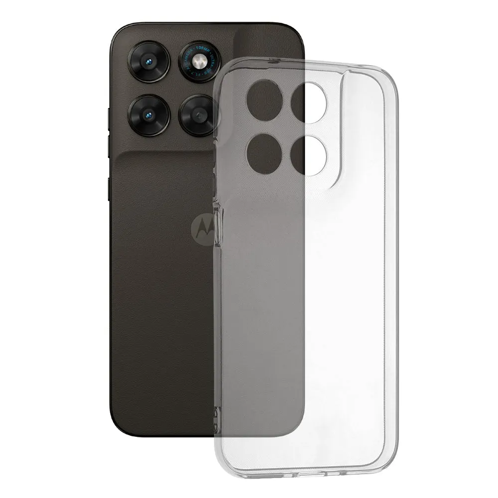 Custodia per Motorola Moto G77 / G67, Techsuit, Clear, Trasparente - immagine 1