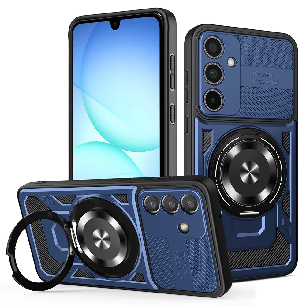 Custodia per Samsung Galaxy A57 5G, Techsuit, RuggedCam, Blu - immagine 1