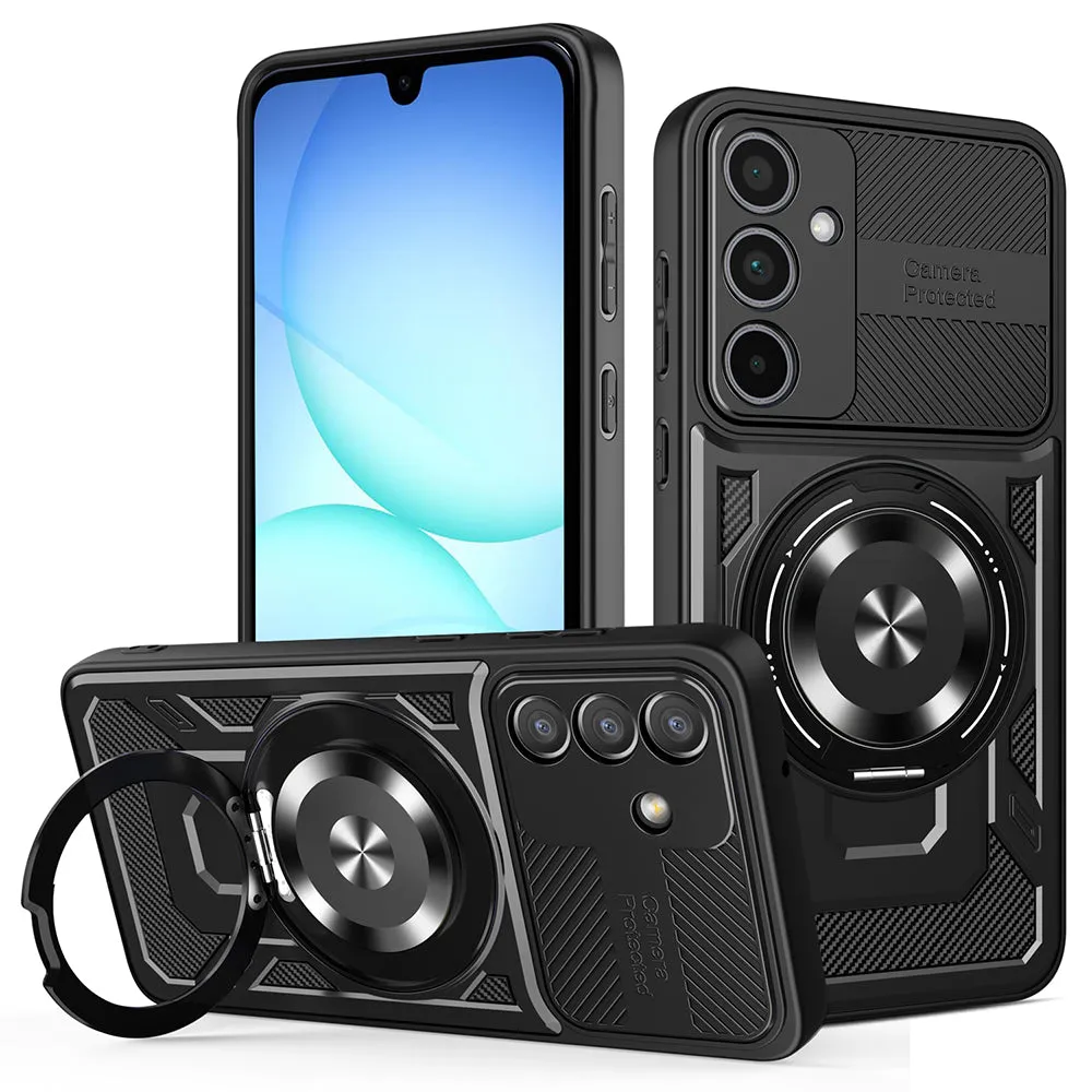 Custodia per Samsung Galaxy A57 5G, Techsuit, RuggedCam, Nera - immagine 1