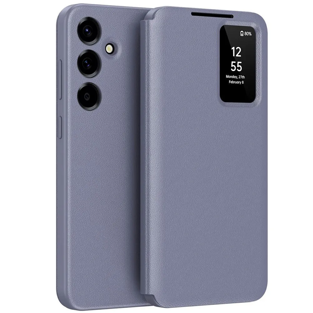 Custodia per Samsung Galaxy A37 5G, Techsuit, SmartView, Viola - immagine 1