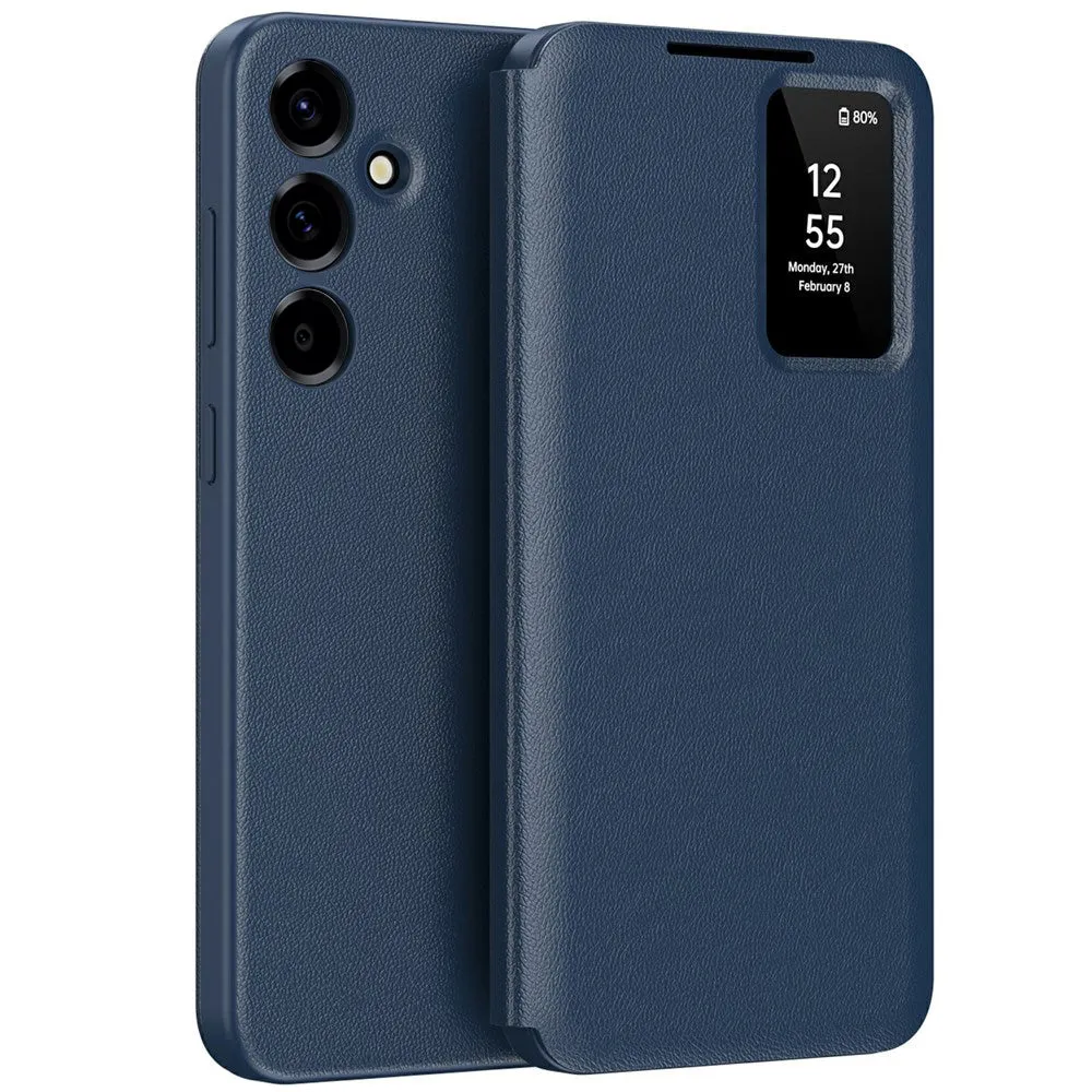 Custodia per Samsung Galaxy A37 5G, Techsuit, SmartView, Blu - immagine 1