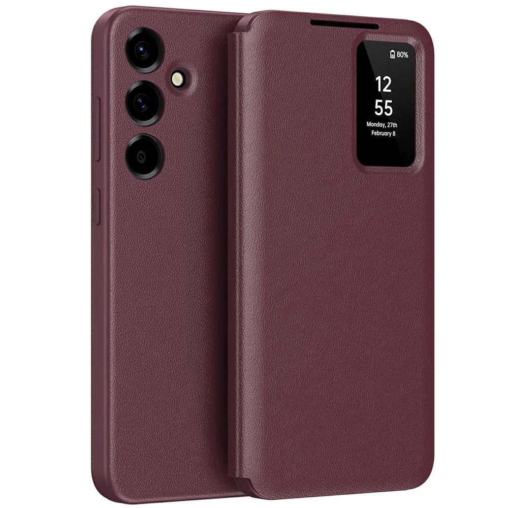Custodia per Samsung Galaxy A37 5G, Techsuit, SmartView, Rossa - immagine 1