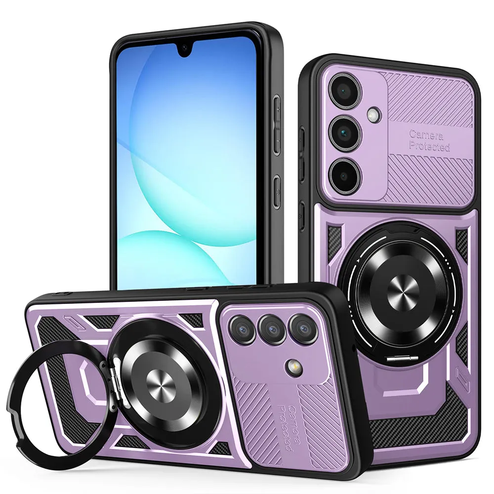 Custodia per Samsung Galaxy A37 5G, Techsuit, RuggedCam, Viola - immagine 1