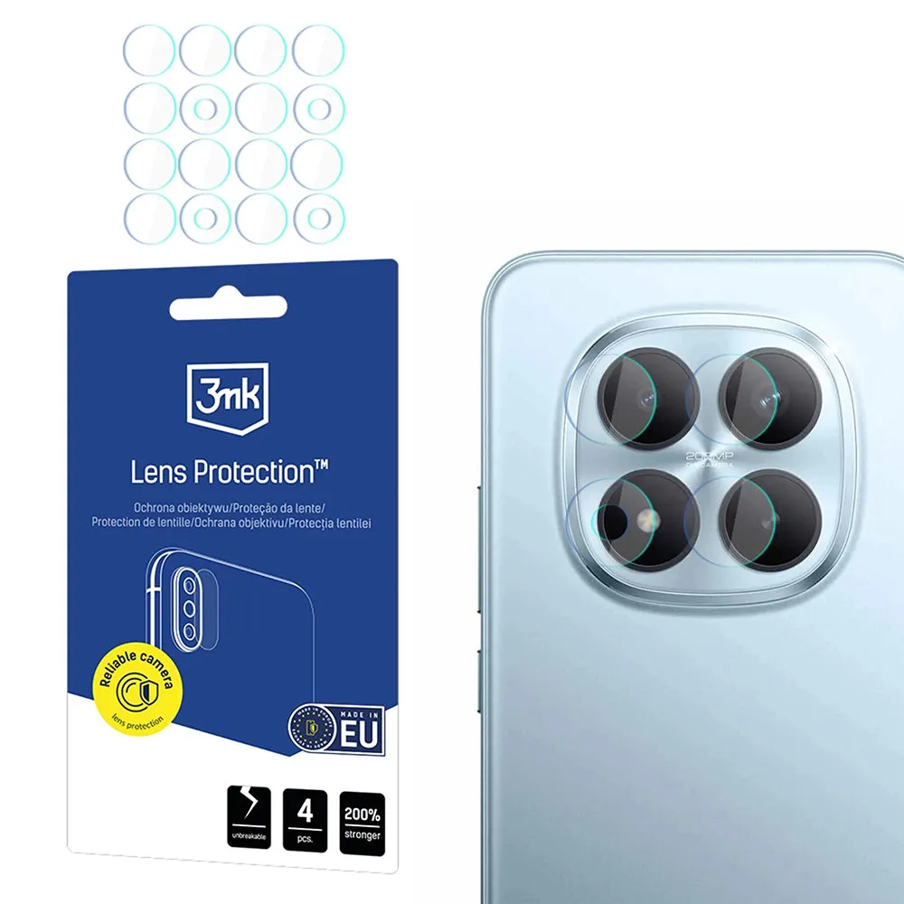 Pellicola protettiva Camera Posteriore 3MK Protection per Xiaomi Redmi Note 15 Pro+ 5G, Vetro Flessibile, Set 4 pezzi, Trasparente - immagine 1