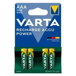 Batteria Ministilo AAA ricaricabile 1000mAh RECHARGE ACCU POWER (4pz) 05703301404 - immagine 1