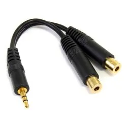 Splitter audio Mini-jack 3,5 mm Y cable Black MUY1MFF - immagine 1