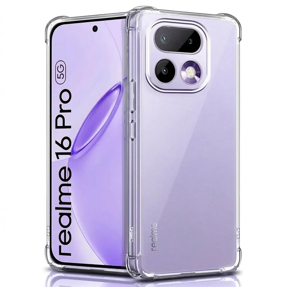 Custodia per Realme 16 Pro, Techsuit, Shockproof Clear, Trasparente - immagine 1