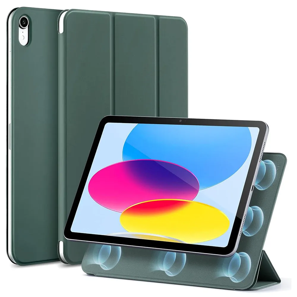 Custodia per Apple iPad (2025) / (2022), ESR, Rebound, Verde Satinato - immagine 1