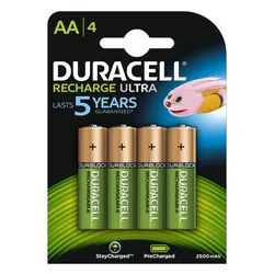 Batteria Stilo AA ricaricabile 2500mAh RECHARGEABLE ULTRA (4pz) HR06 P - immagine 1