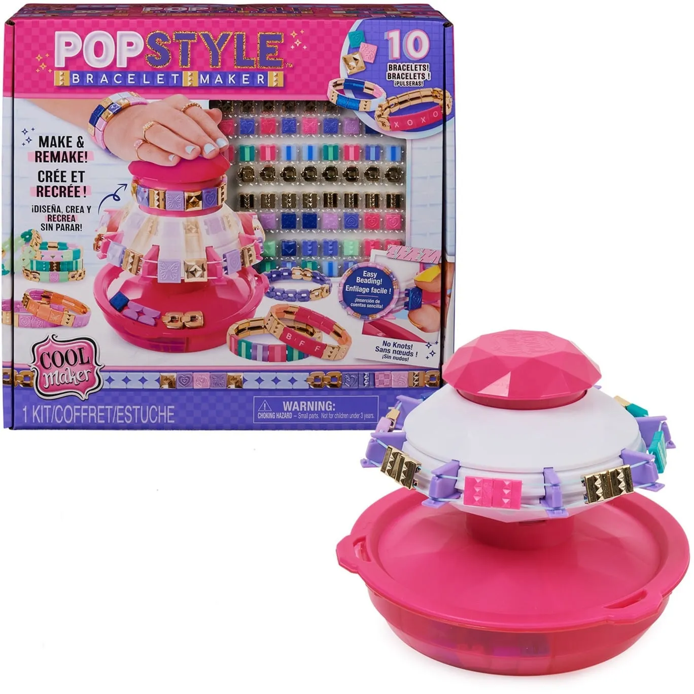 Cool Maker, Macchina Crea Braccialetti, con 170 Perline alla Moda e 20 Elastici, Crea fino a 10 Braccialetti. Giochi per Bambine e Bambini, 7+ anni, Bricolage - immagine 1