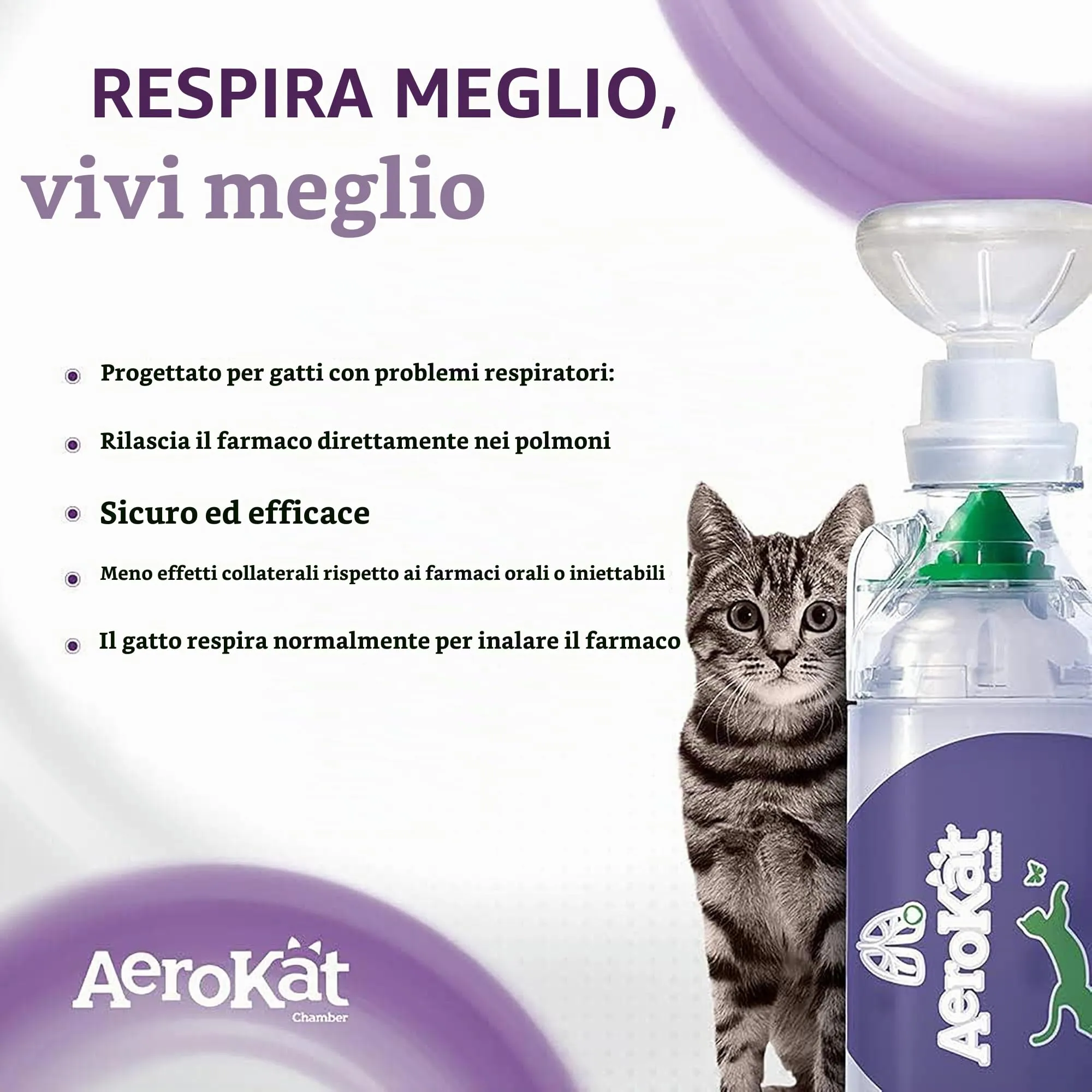 Aerokat, camera di inalazione per gatti - immagine 2