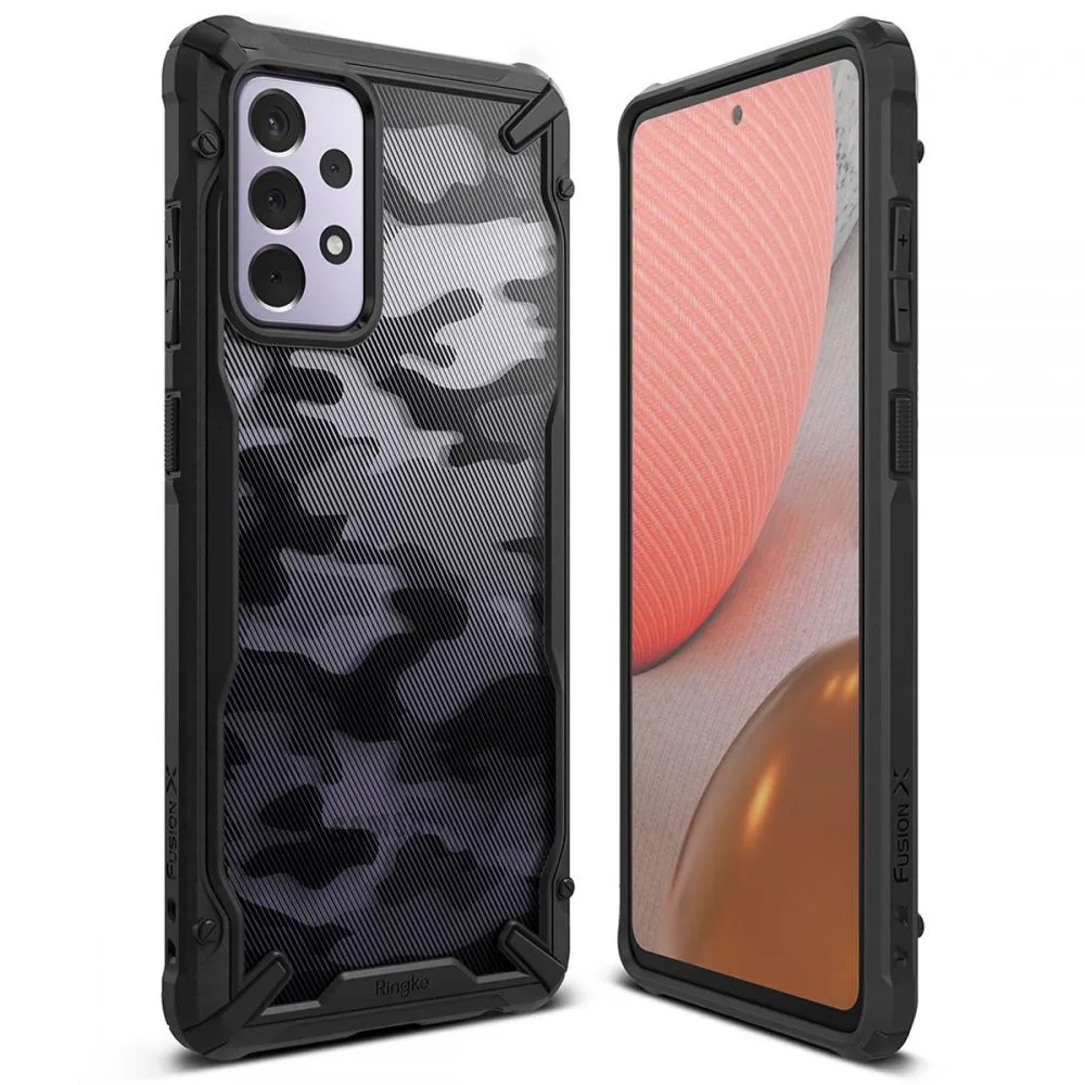 Custodia per Samsung Galaxy A72 A725 / A72 5G A726, Ringke, Fusion X Design, Camuffamento - immagine 1