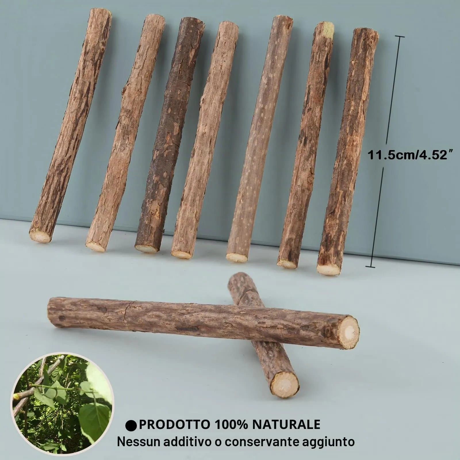 onebarleycorn - Bastoncini di Erba Gatta in Legno Matatabi Gatti Bastoncini Erba Gatta per la Cura Dentale aiutano Giocando ad eliminare alitosi e tartaro (20PCS) - immagine 3