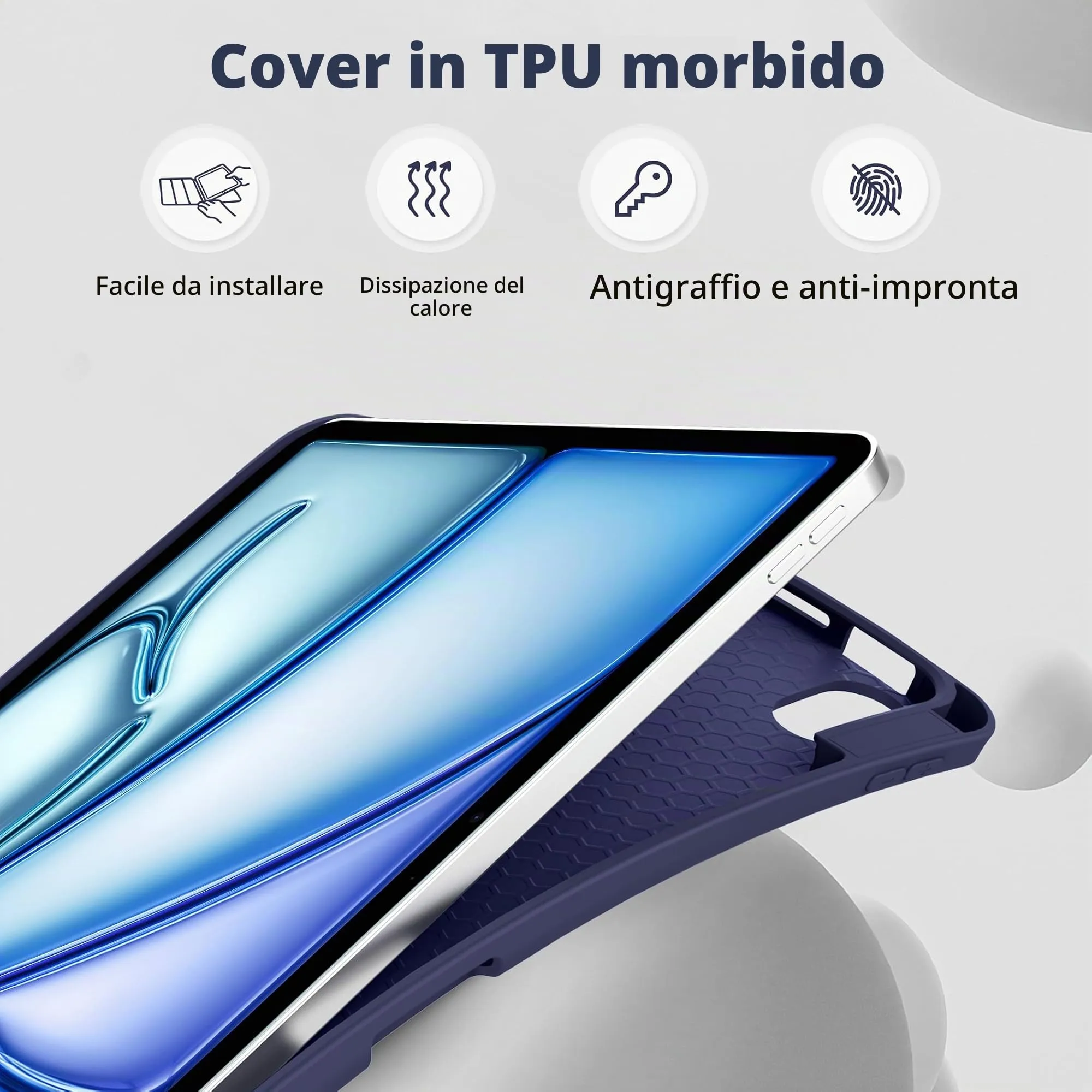 EasyAcc Cover Compatibile con iPad Air 11 Pollici M4/M3/M2 2026/2025/2024 - immagine 4