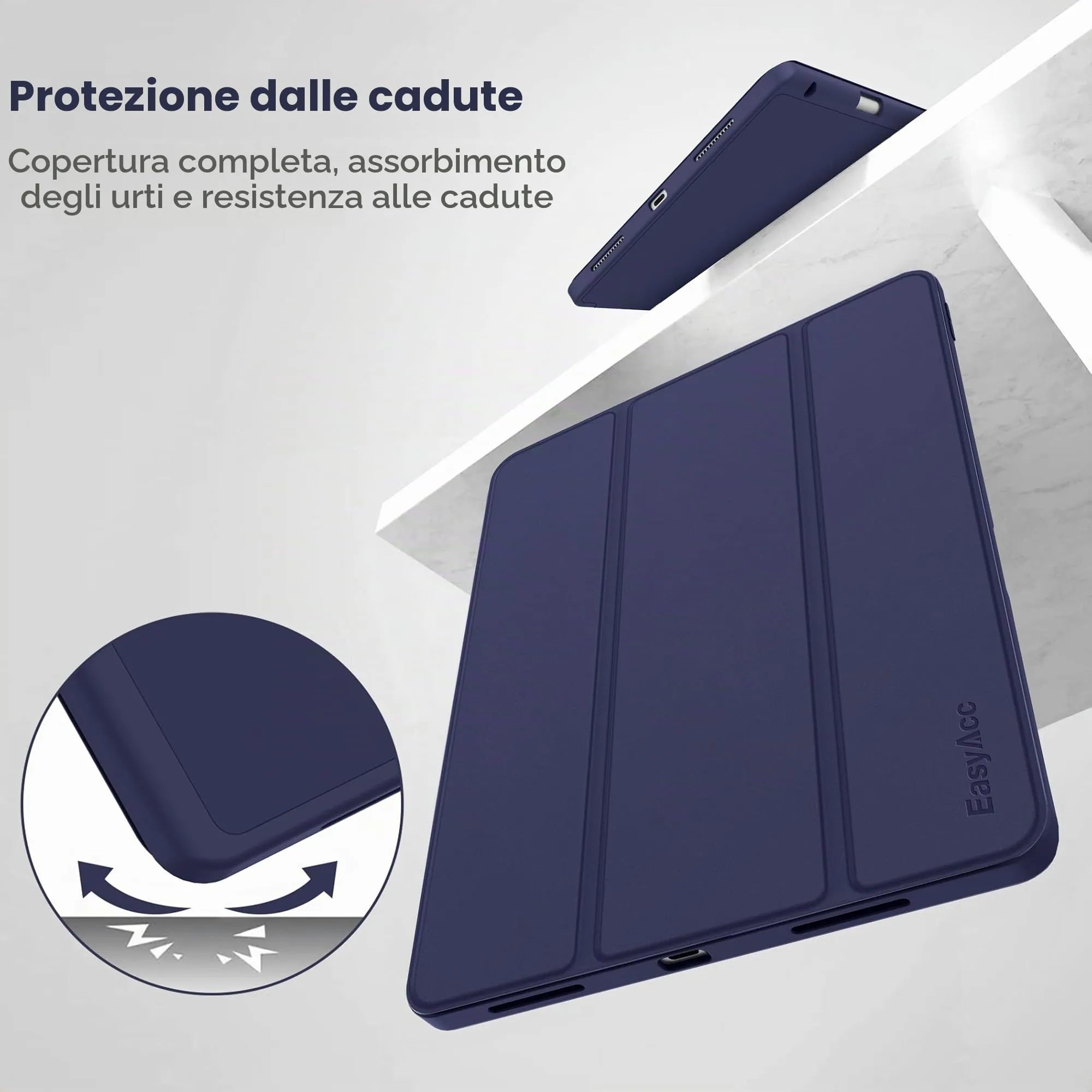EasyAcc Cover Compatibile con iPad Air 11 Pollici M4/M3/M2 2026/2025/2024 - immagine 5