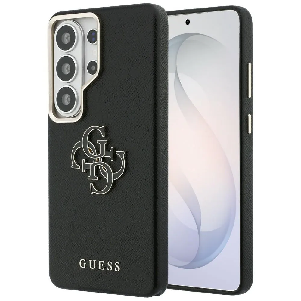 Custodia per Samsung Galaxy S26 Ultra S948, Guess, 4G Grained Big and Classic Logo, Nera - immagine 1