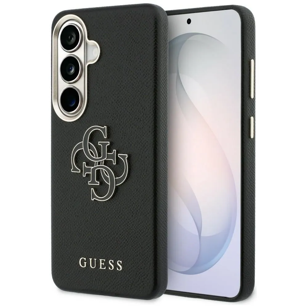Custodia per Samsung Galaxy S26 S942, Guess, 4G Grained Big and Classic Logo, Nera - immagine 1