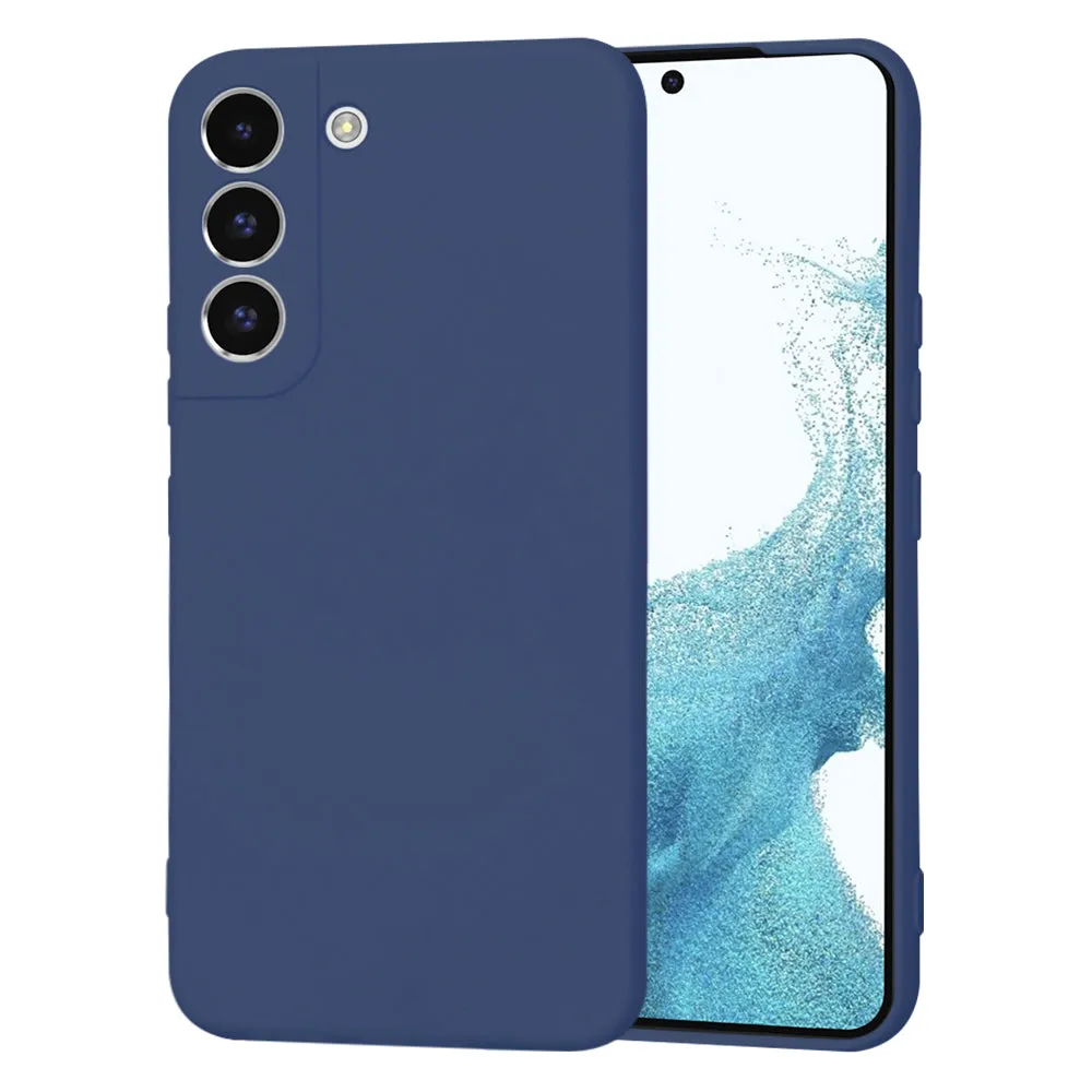 Custodia per Samsung Galaxy S22 5G S901, Techsuit, SoftFlex, Blu navy - immagine 1