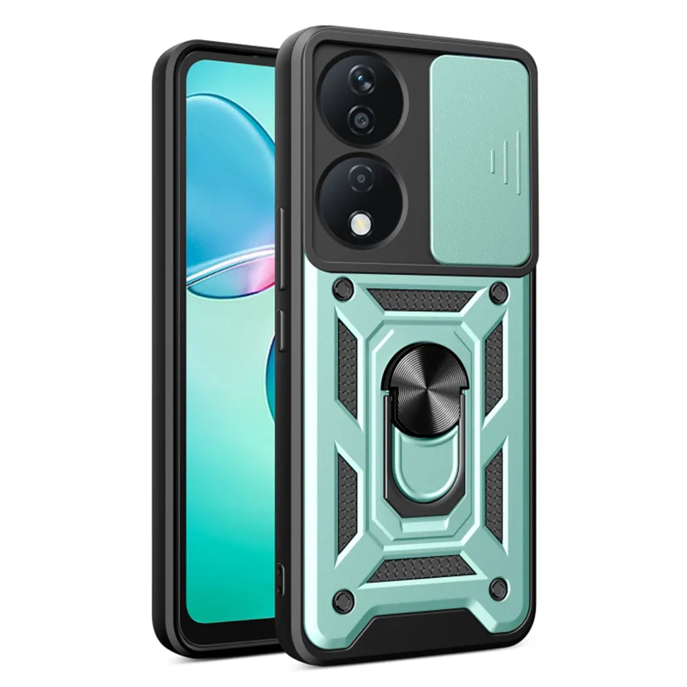 Custodia per Honor X7b 5G / 90 Smart / X7b 4G, Techsuit, CamShield, Verde - immagine 1