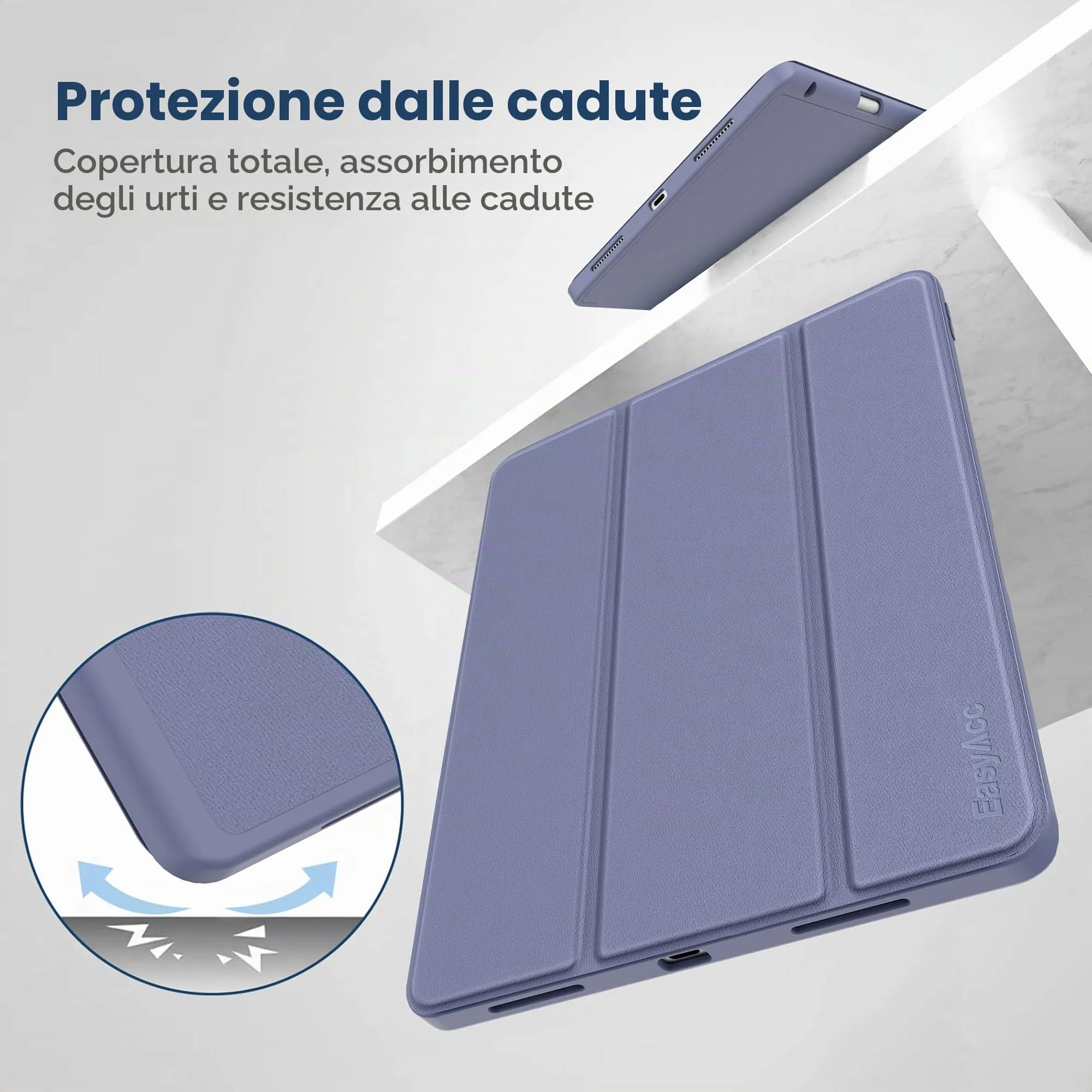 EasyAcc Cover Compatibile con iPad Air 11 Pollici M4/M3/M2 2026/2025/2024 - immagine 3