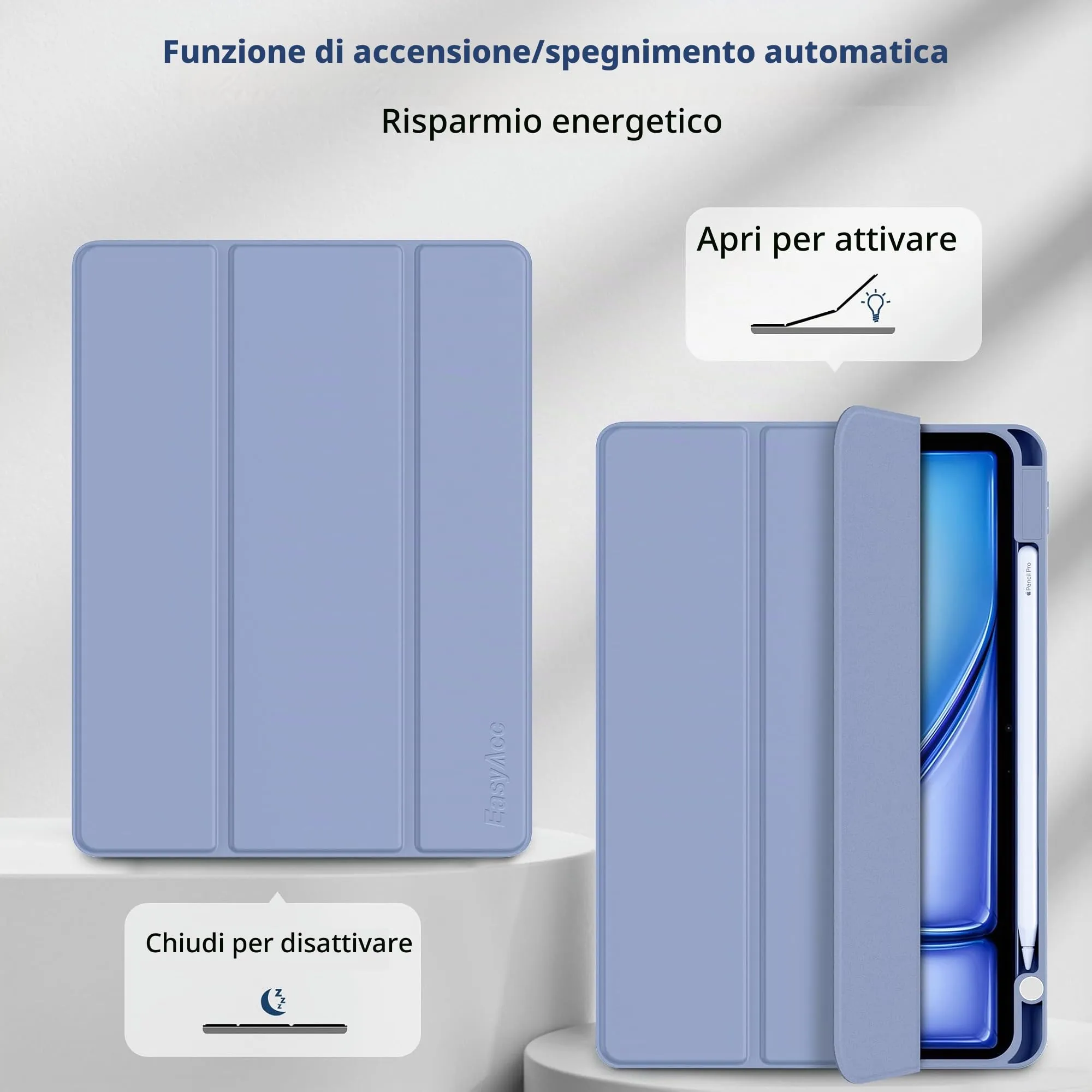 EasyAcc Cover Compatibile con iPad Air 11 Pollici M4/M3/M2 2026/2025/2024 - immagine 5