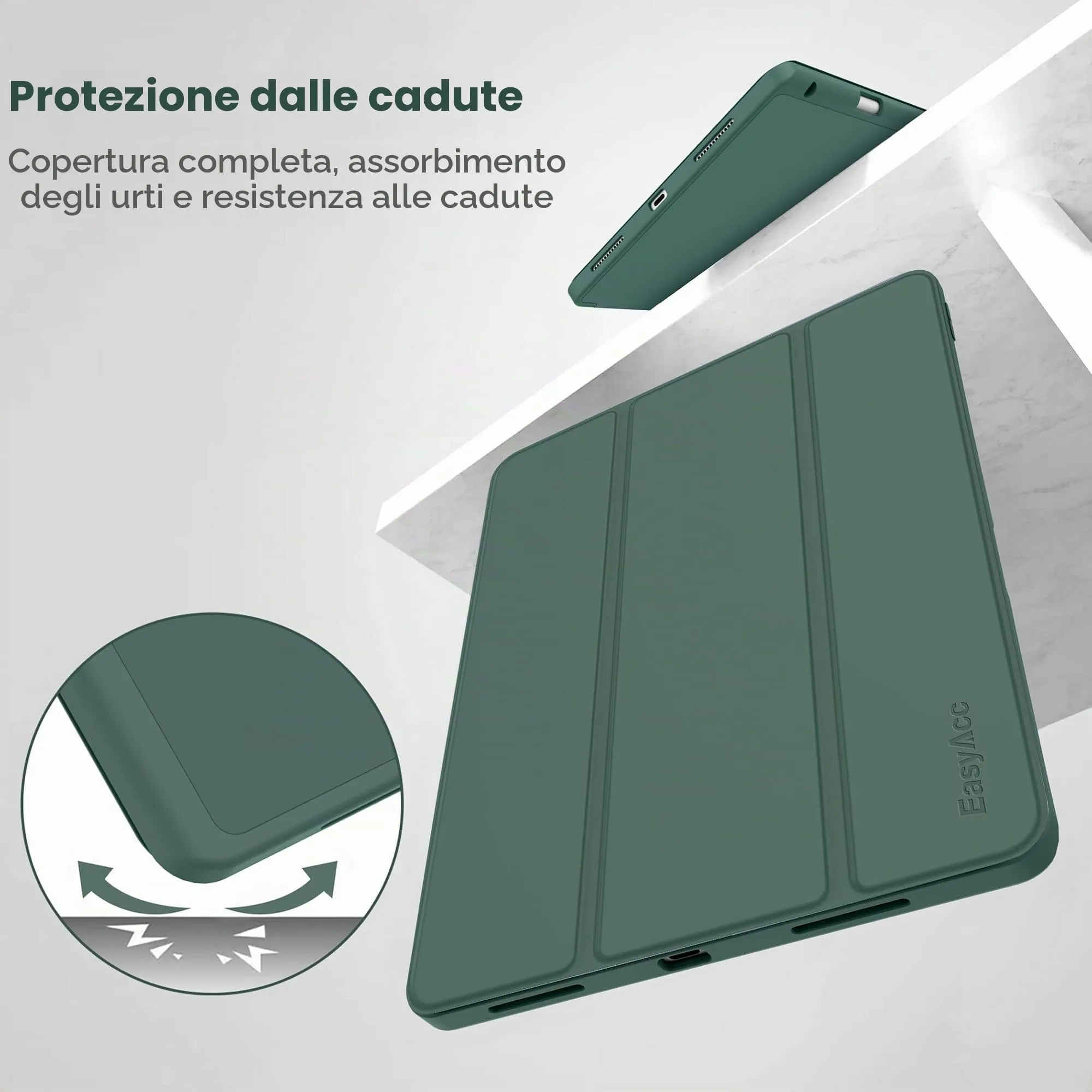 EasyAcc Cover Compatibile con iPad Air 11 Pollici M4/M3/M2 2026/2025/2024 - immagine 3