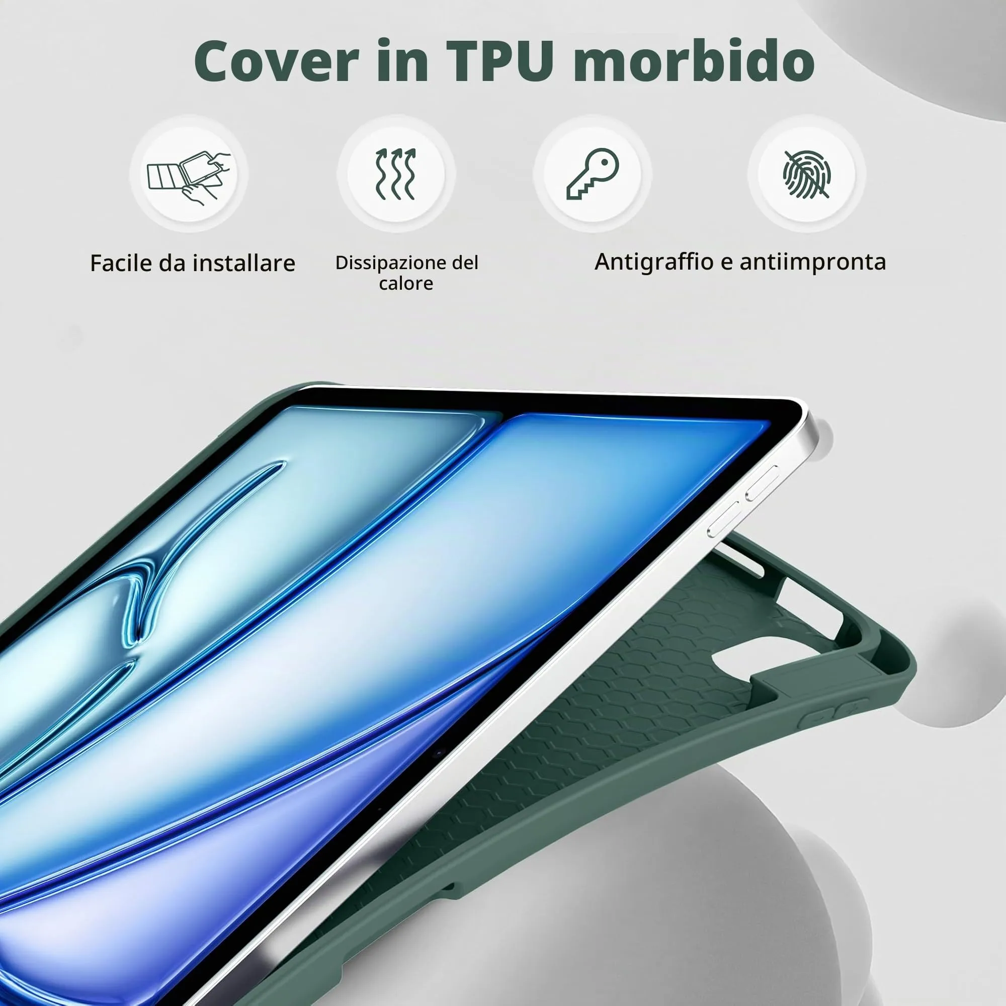 EasyAcc Cover Compatibile con iPad Air 11 Pollici M4/M3/M2 2026/2025/2024 - immagine 4