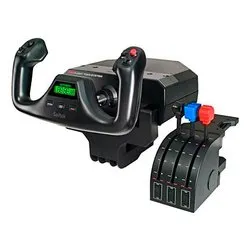Volante e manette simulatore volo G Pro Yoke System Black 945 000004 - immagine 1